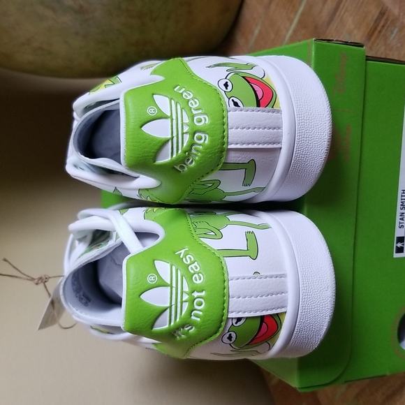 NWT Adidas Stan Smith Kermit The Frog - SZ 9 - Picture 6 of 13